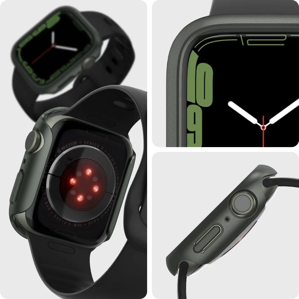 Apple Watch 8 vāciņš zaļš SPIGEN THIN FIT (45mm)
