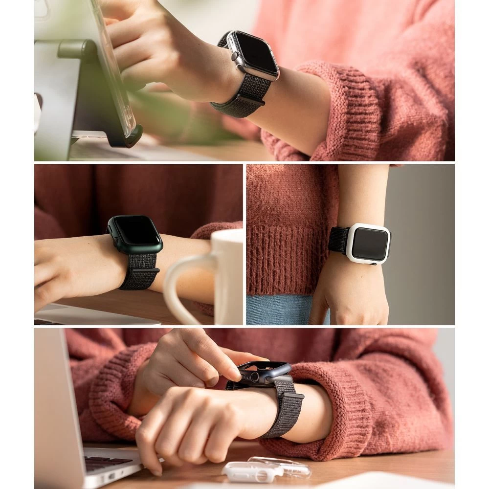 Apple Watch 8 чехол синий RINGKE SLIM (45mm) (2-pack)