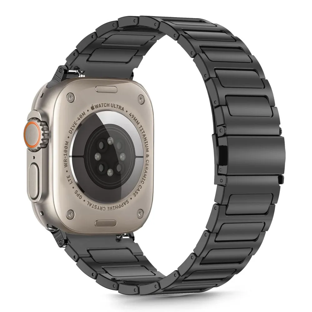 Apple Watch 8 siksniņa melns TECH-PROTECT STAINLESS CLASSIC (44/45/46/49 MM)