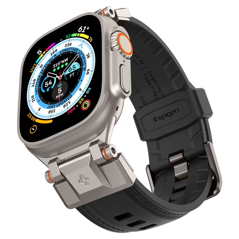 Apple Watch 8 ремень черный SPIGEN DURAPRO ARMOR PU (42 / 44 45 49 MM)