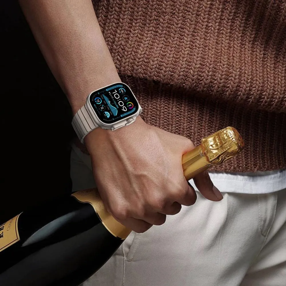 Apple Watch SE / 3 siksniņa sudraba TECH-PROTECT LINKBAND (44/45/46/49 MM)