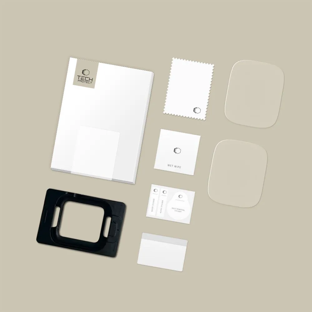 Apple Watch SE 1 / 2 3 viedpulksteņa aizsargstikls  TECH-PROTECT SUPREME SET+ 2-PACK (44 MM)