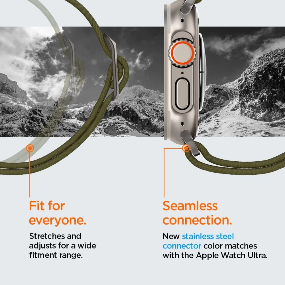 Apple Watch SE / 3 siksniņa zaļš SPIGEN FIT LITE ULTRA (42 44 45 49 MM)