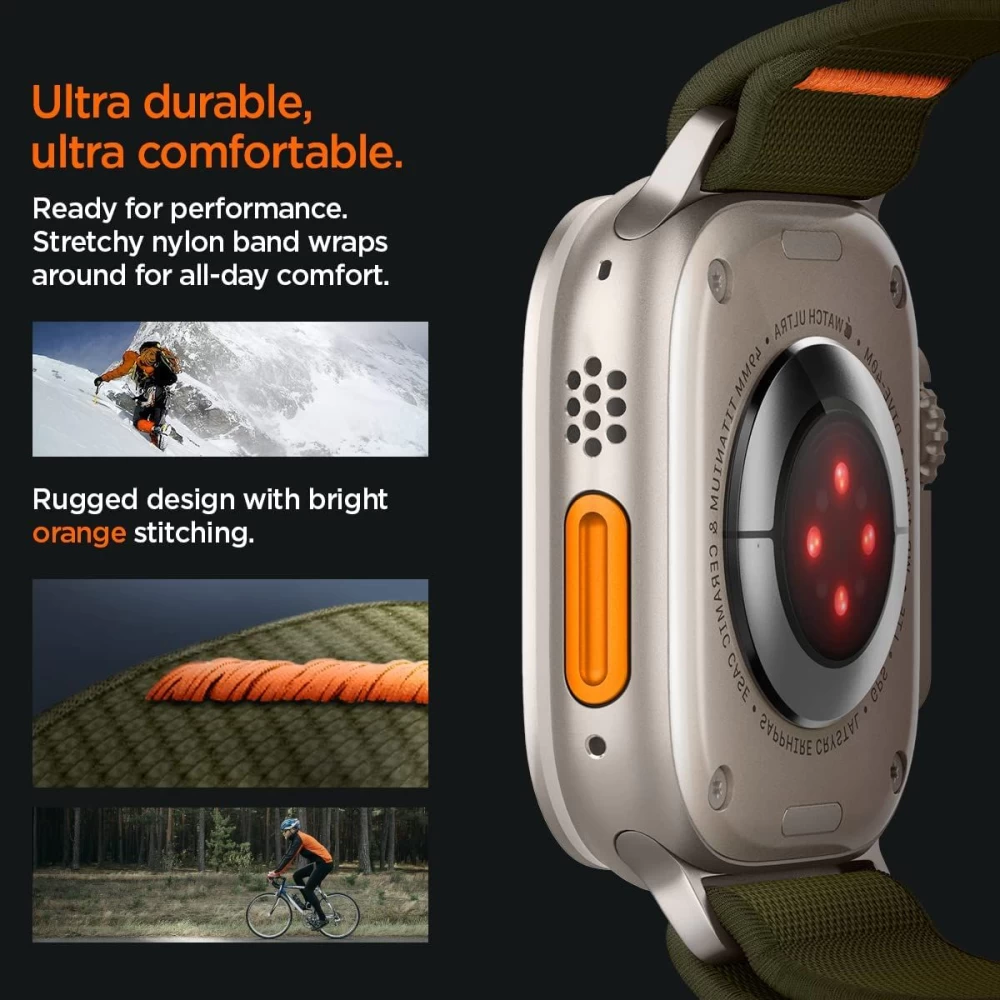 Apple Watch SE / 3 siksniņa zaļš SPIGEN FIT LITE ULTRA (42 44 45 49 MM)
