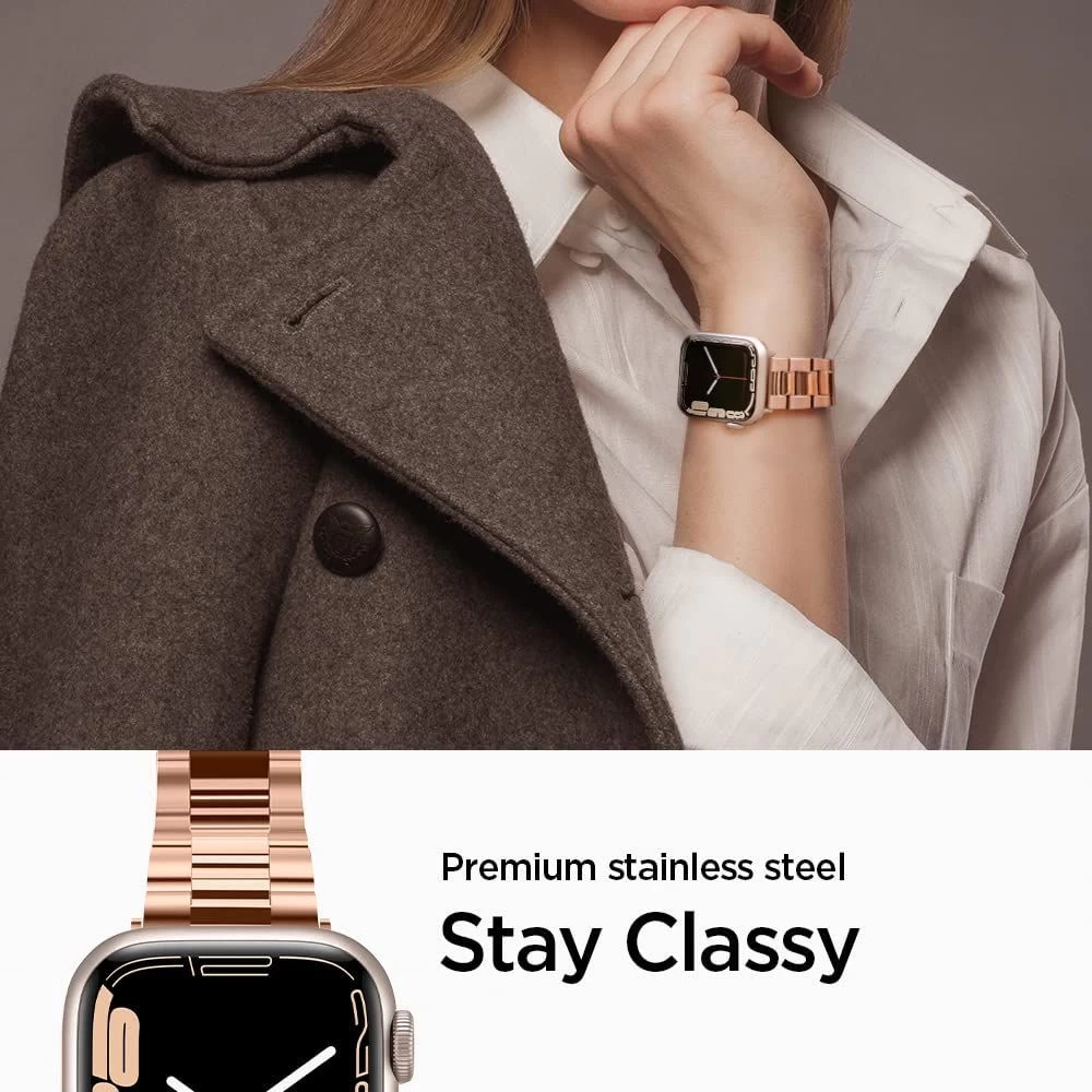 Apple Watch SE / 3 siksniņa rozā zelta SPIGEN MODERN FIT BAND (38/40/41mm)