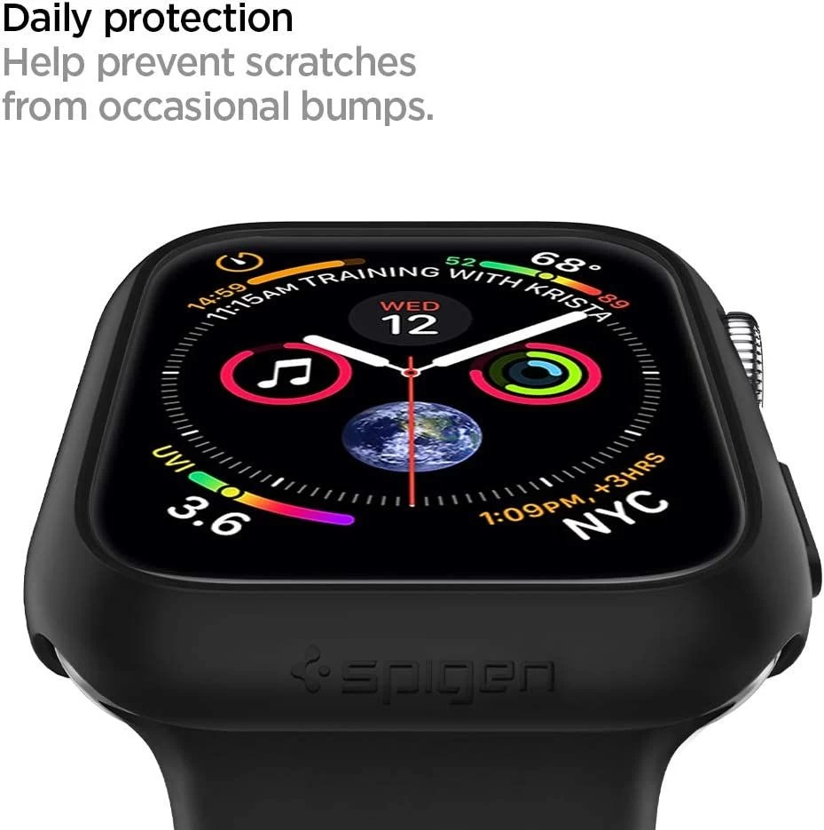 Apple Watch SE / 3 vāciņš melns SPIGEN THIN FIT (44MM)