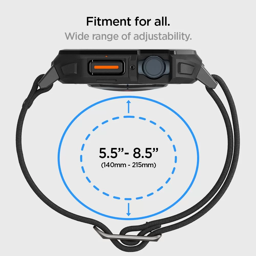 Apple Watch SE / 3 siksniņa melns SPIGEN LITE FIT ”PRO” (44 45 MM)