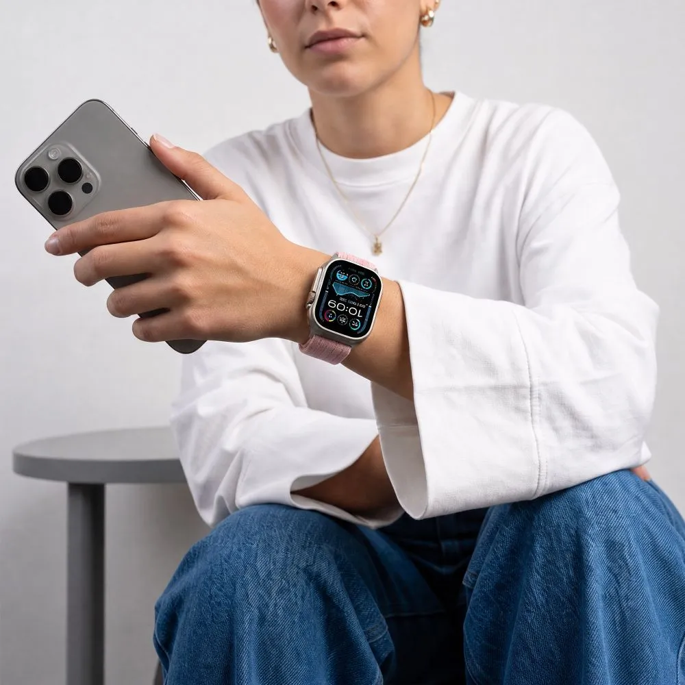 Apple Watch SE 1 / 2 3 Ремешки для умных часов  TECH-PROTECT NYLON SPORT (44/45/46/49 MM)