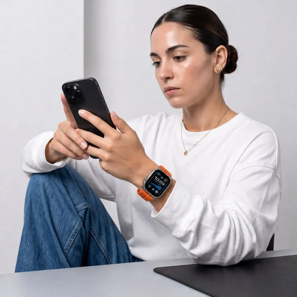 Apple Watch SE 1 / 2 3 Ремешки для умных часов  TECH-PROTECT NYLON SPORT (44/45/46/49 MM)
