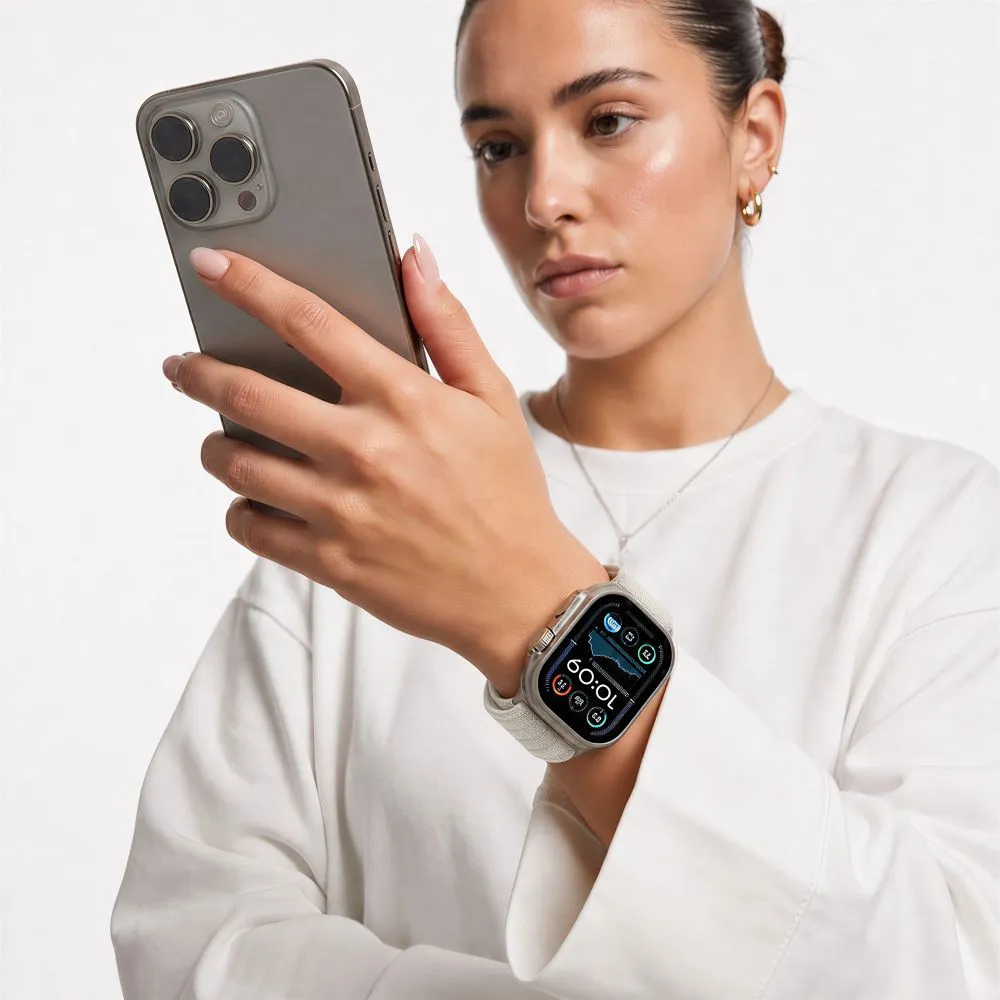 Apple Watch SE 1 / 2 3 Ремешки для умных часов  TECH-PROTECT NYLON SPORT (44/45/46/49 MM)