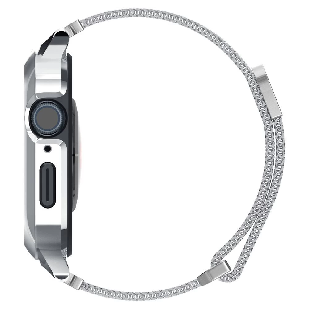 Apple Watch SE / 3 siksniņa sudraba SPIGEN METAL FIT ”PRO” (44 45 MM)