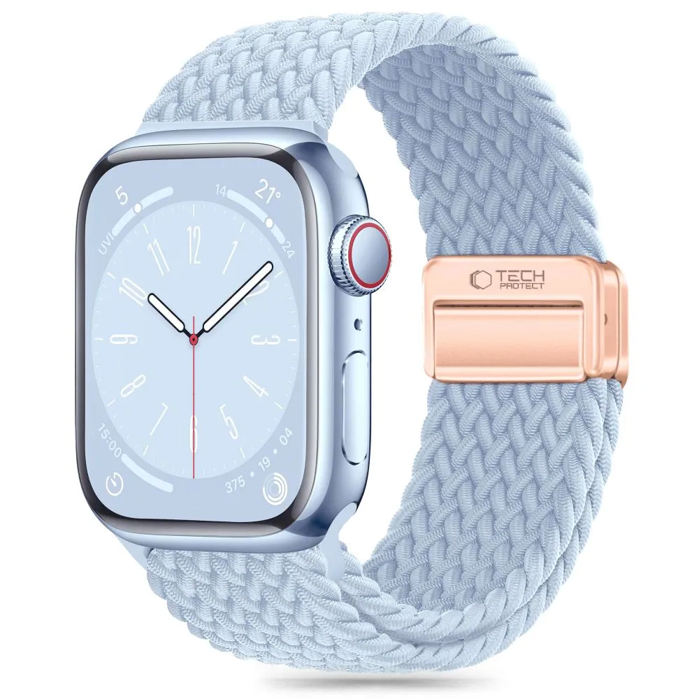 Apple Watch SE 1 / 2 3 Viedpulksteņu siksniņas zils TECH-PROTECT NYLONMAG (38/40/41 MM)
