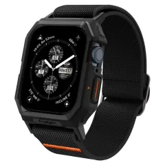 Apple Watch SE / 3 siksniņa melns SPIGEN LITE FIT ”PRO” (44 45 MM)