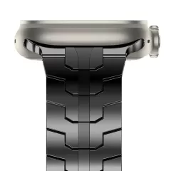 Apple Watch SE / 3 siksniņa melns TECH-PROTECT STAINLESS LINE (42/44/45/49 MM)