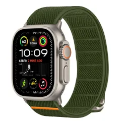 Apple Watch SE / 3 ремень зеленый TECH-PROTECT NYLON SLIP (44/45/46/49 MM)