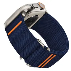 Apple Watch SE / 3 siksniņa zils TECH-PROTECT NYLON SLIP (44/45/46/49 MM)