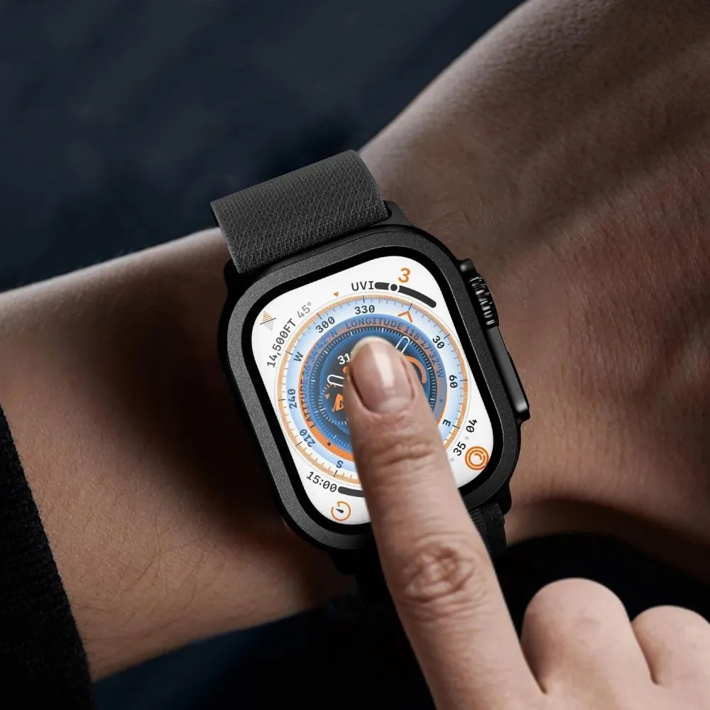 Apple Watch Ultra näytönsuojalasi  TECH-PROTECT GLASS RING 2-PACK (49 MM)