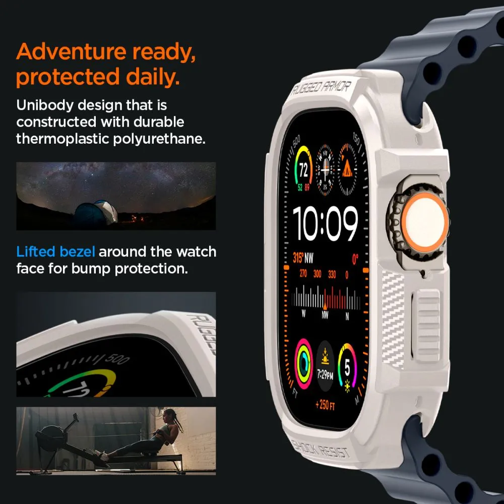 Apple Watch Ultra vāciņš  SPIGEN RUGGED ARMOR (49 MM)