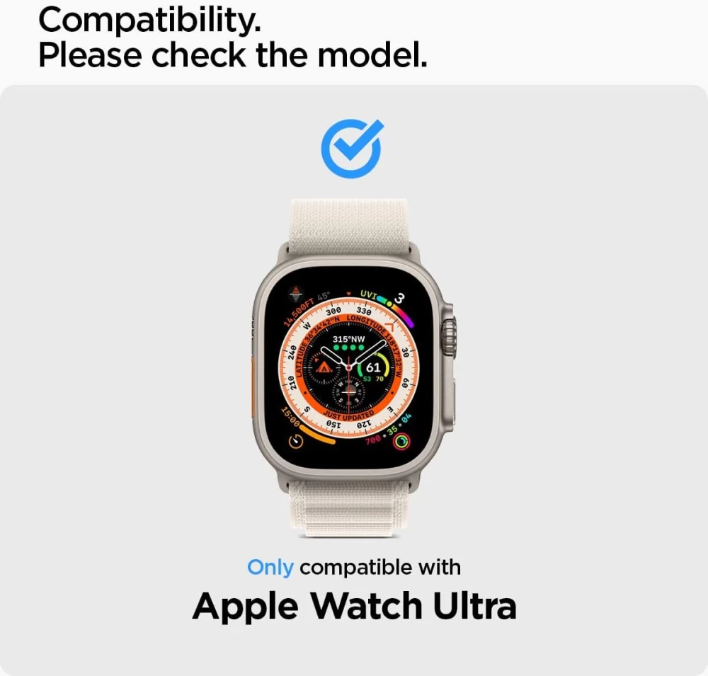 Apple Watch Ultra skärmskydd  SPIGEN GLAS.TR ”EZ FIT” 2-PACK (49mm)