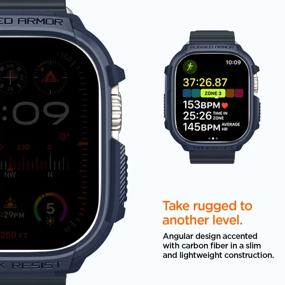 Apple Watch Ultra vāciņš zils SPIGEN RUGGED ARMOR (49 MM)