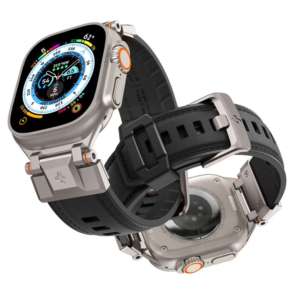 Apple Watch Ultra siksniņa melns SPIGEN DURAPRO ARMOR PU ULTRA (49 MM)