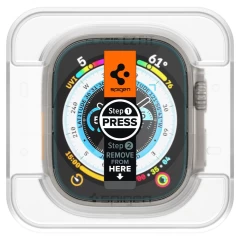 Apple Watch Ultra skärmskydd  SPIGEN GLAS.TR ”EZ FIT” 2-PACK (49mm)