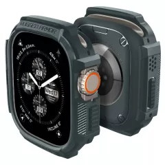 Apple Watch Ultra чехол зеленый SPIGEN RUGGED ARMOR (49 MM)