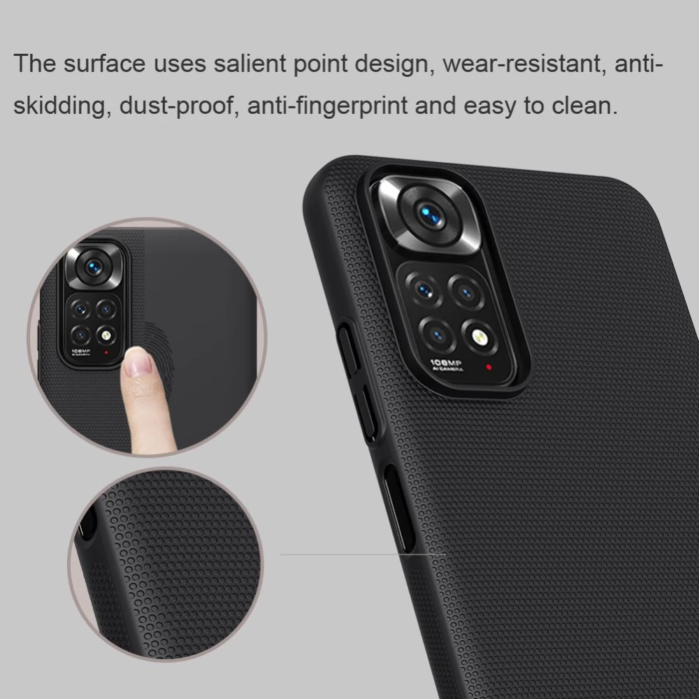 Xiaomi RedMi Note 11S dėklas baltas Nillkin Super Frosted Shield