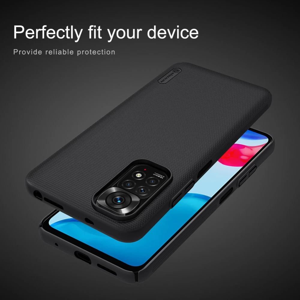Xiaomi RedMi Note 11S dėklas baltas Nillkin Super Frosted Shield