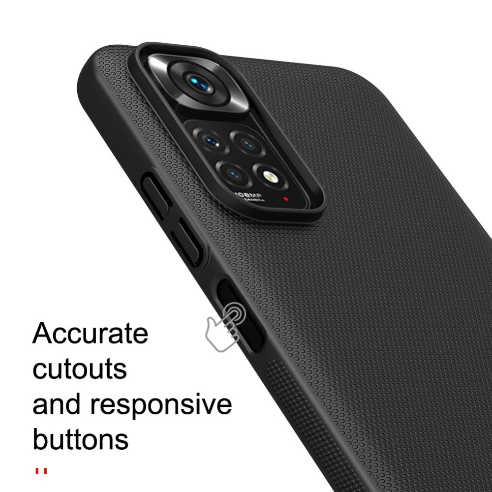 Xiaomi RedMi Note 11S dėklas baltas Nillkin Super Frosted Shield