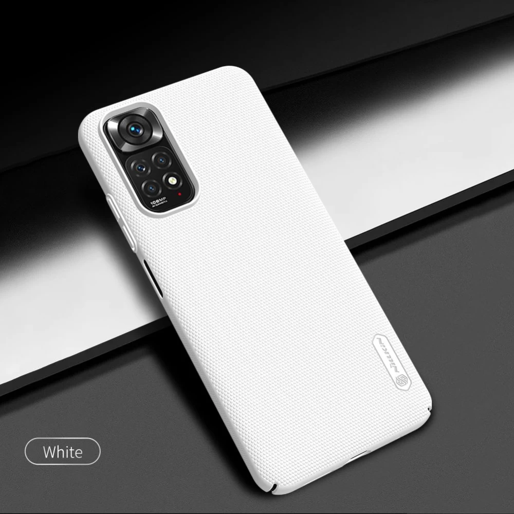 Xiaomi RedMi Note 11S dėklas baltas Nillkin Super Frosted Shield