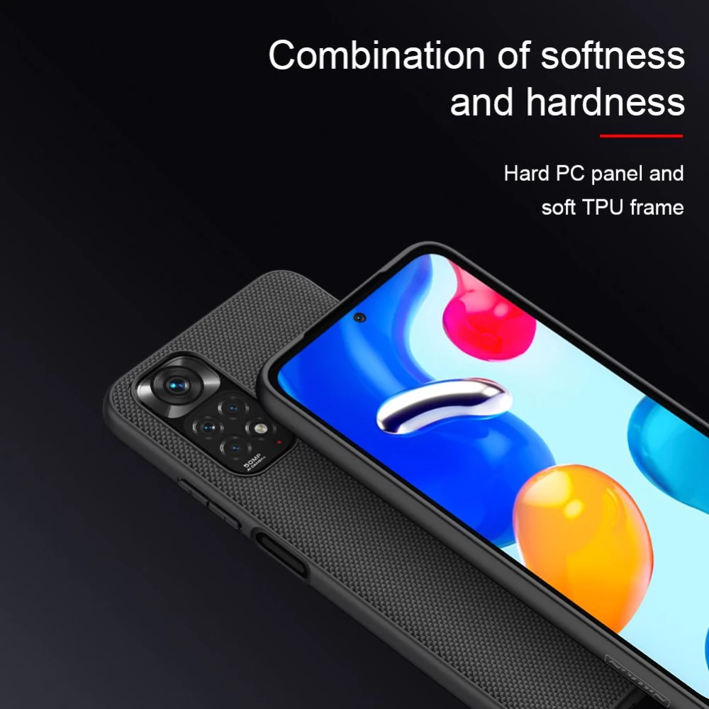 Xiaomi RedMi Note 11S dėklas Juoda Nillkin Textured