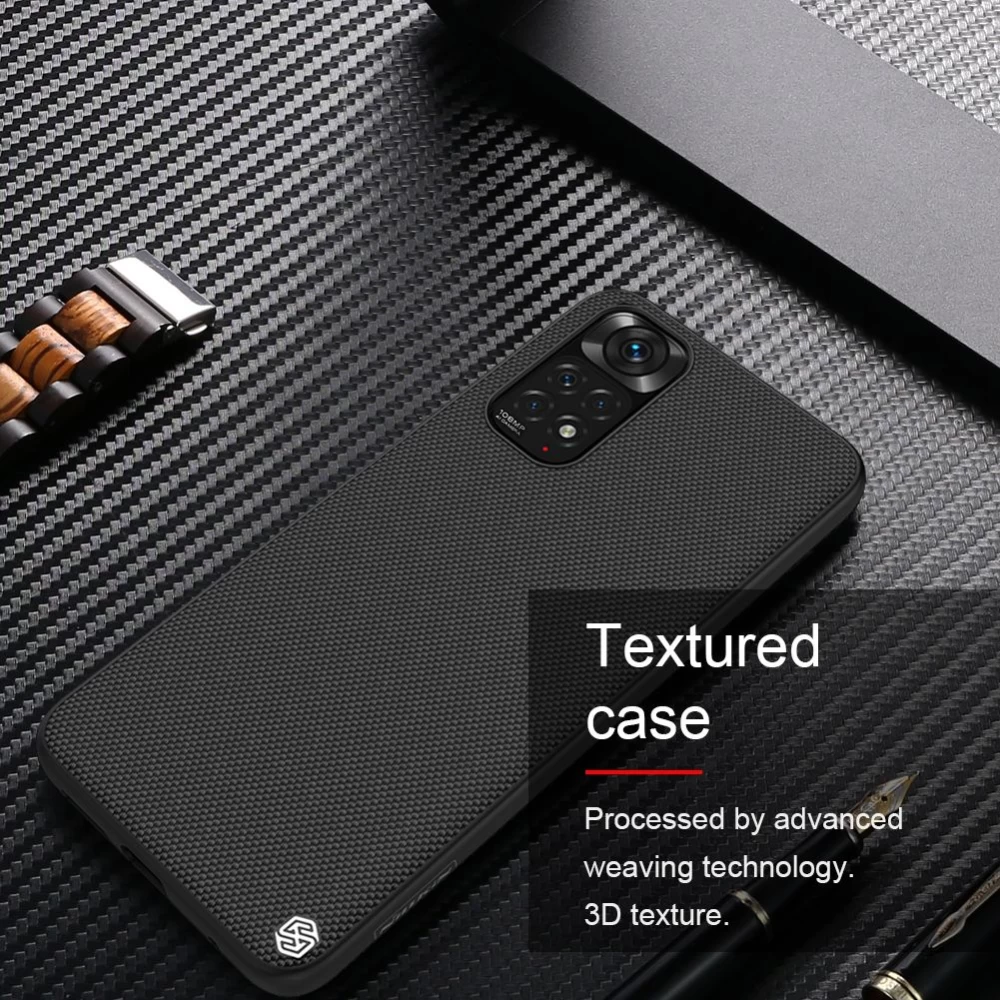 Xiaomi RedMi Note 11S dėklas Juoda Nillkin Textured