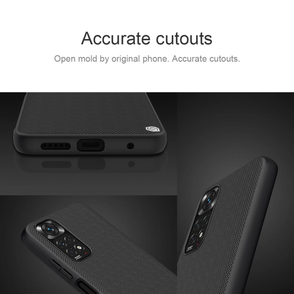 Xiaomi RedMi Note 11S dėklas Juoda Nillkin Textured