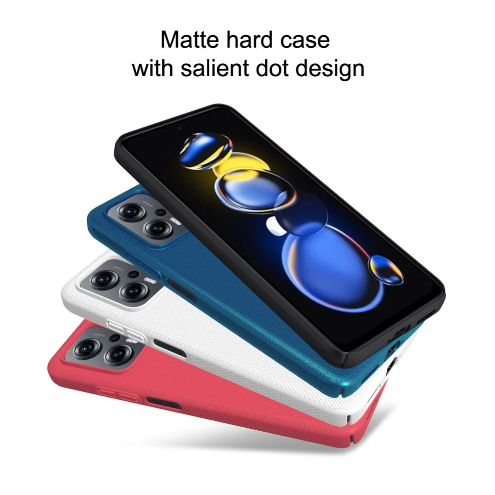 Xiaomi RedMi Note 11T Pro suojakuori punainen Nillkin Super Frosted Shield Redmi