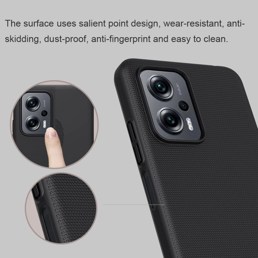 Xiaomi RedMi Note 11T Pro suojakuori punainen Nillkin Super Frosted Shield Redmi