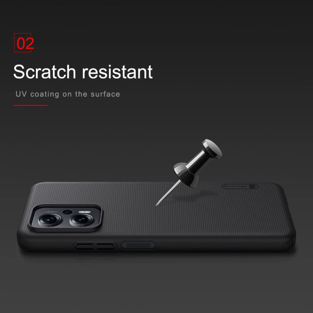 Xiaomi RedMi Note 11T Pro suojakuori punainen Nillkin Super Frosted Shield Redmi