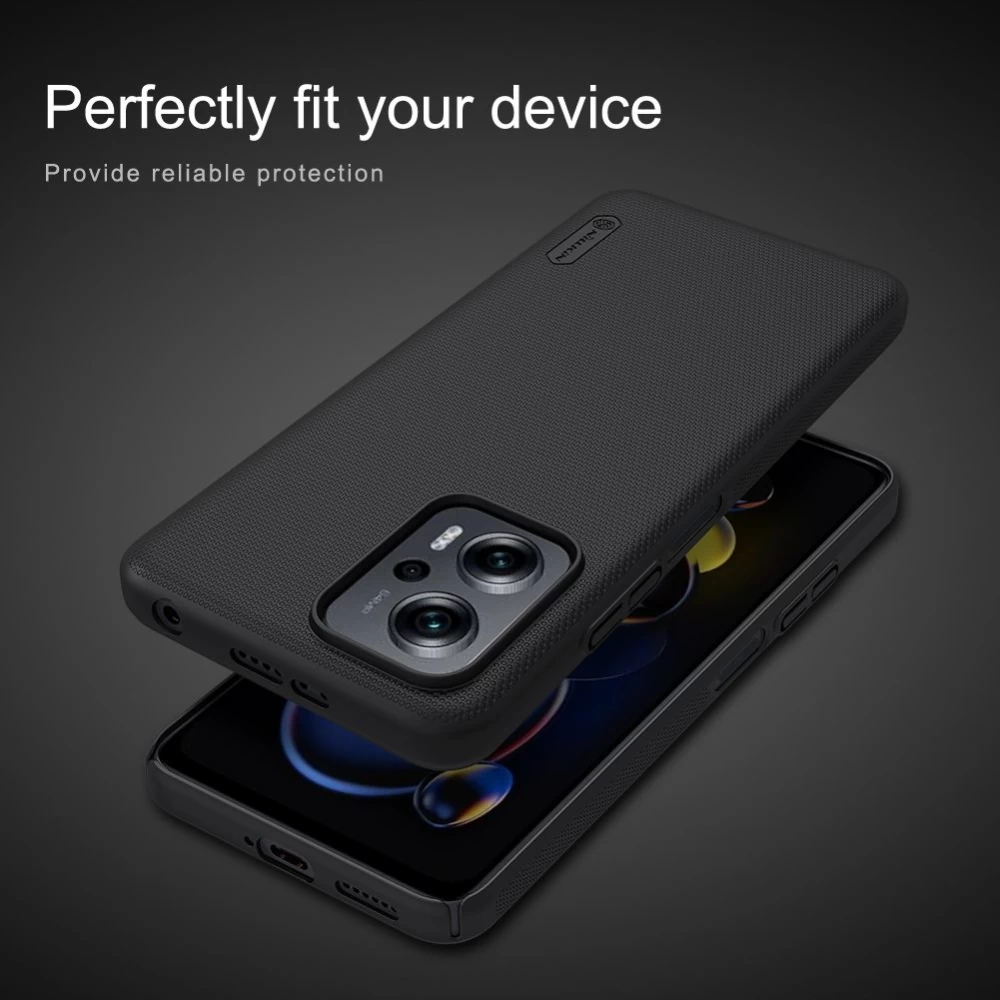 Xiaomi RedMi Note 11T Pro suojakuori punainen Nillkin Super Frosted Shield Redmi