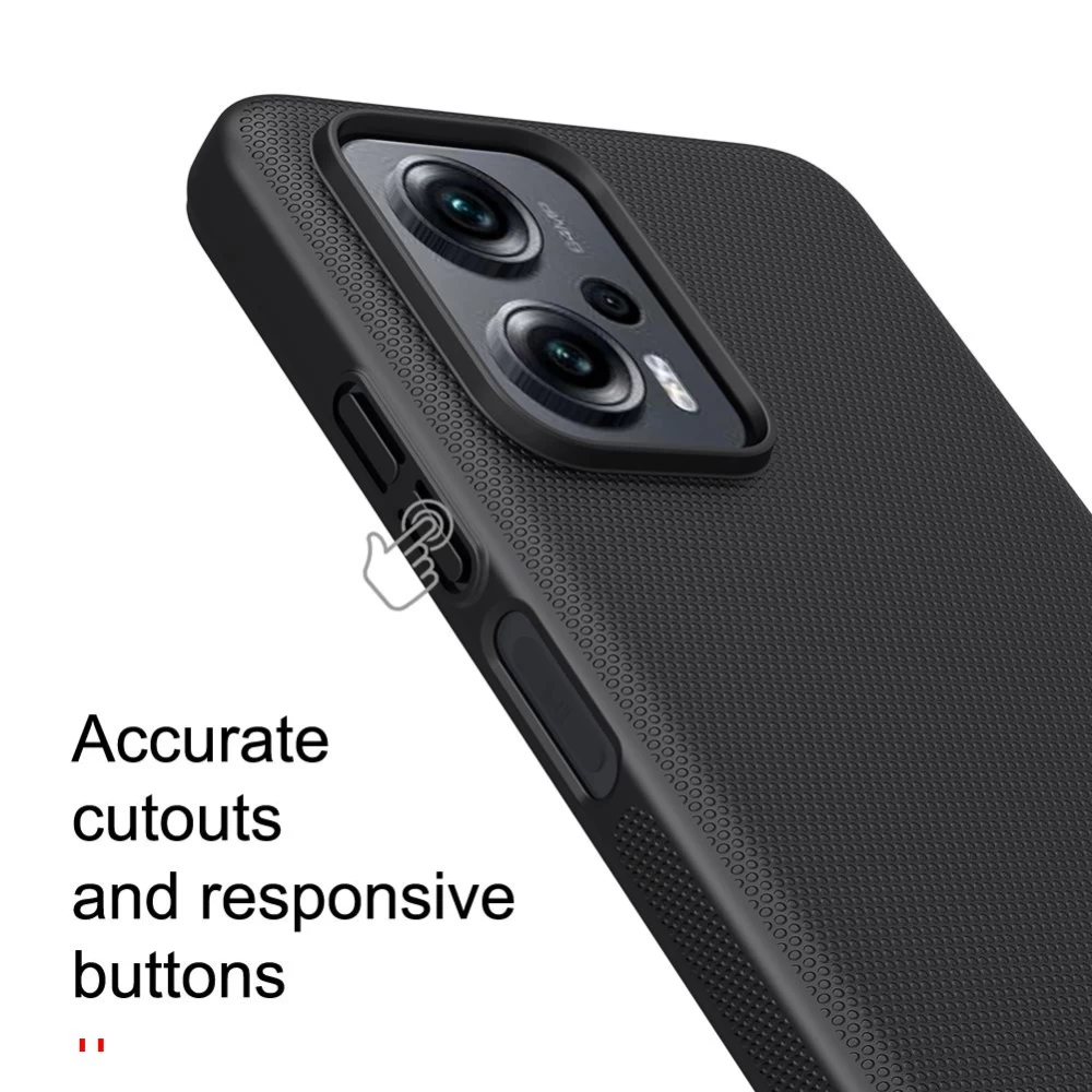 Xiaomi RedMi Note 11T Pro suojakuori punainen Nillkin Super Frosted Shield Redmi