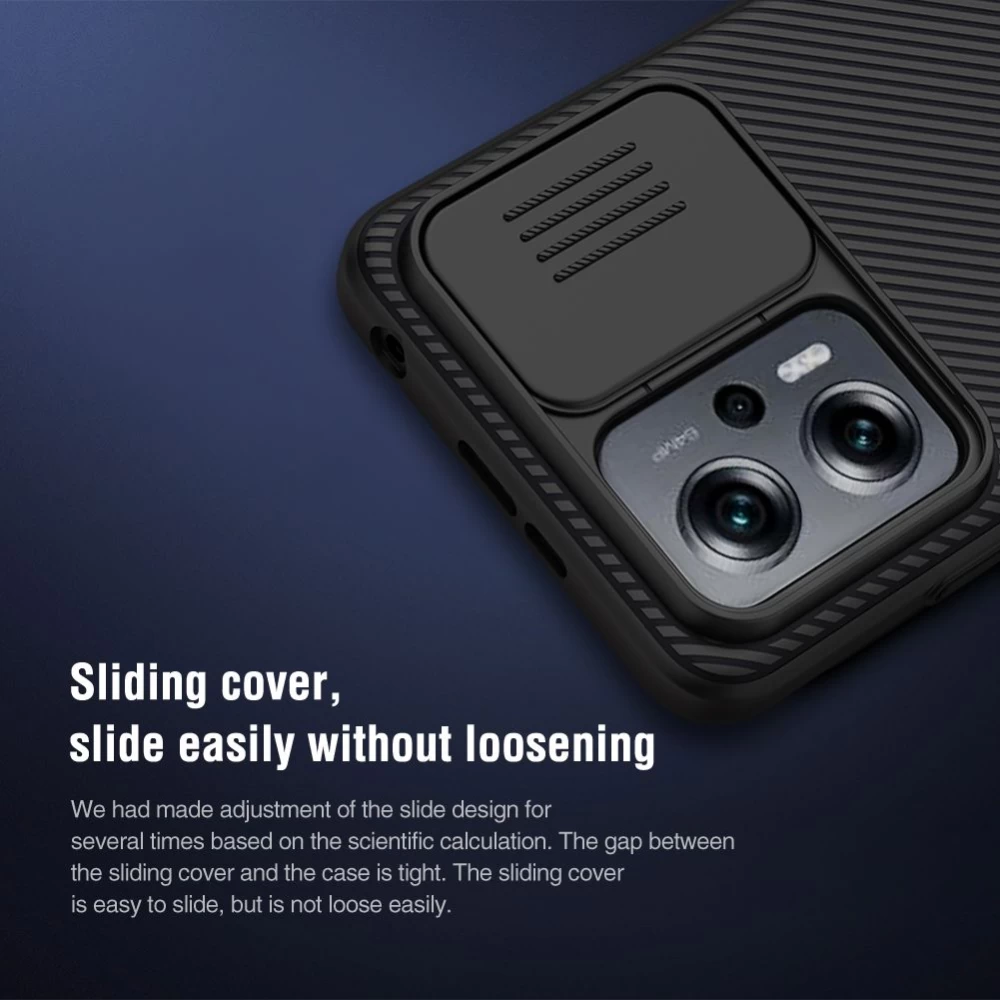 Xiaomi Poco X4 GT 5G skal blå Nillkin CamShield