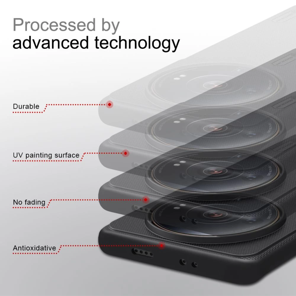 Xiaomi 12 12S Ultra чехол синий Nillkin Super Frosted Shield
