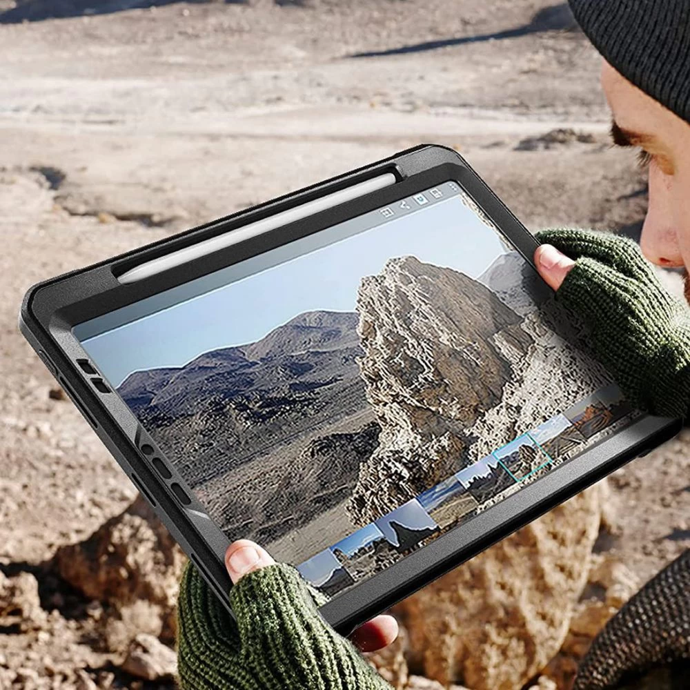 Apple iPad Pro 12.9 (2022)  melns SUPCASE UNICORN BEETLE PRO PENCIL