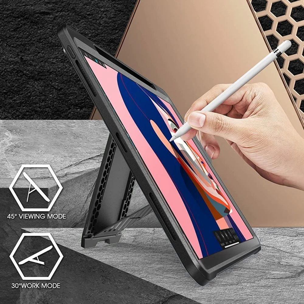 Apple iPad Pro 12.9 (2022)  melns SUPCASE UNICORN BEETLE PRO PENCIL
