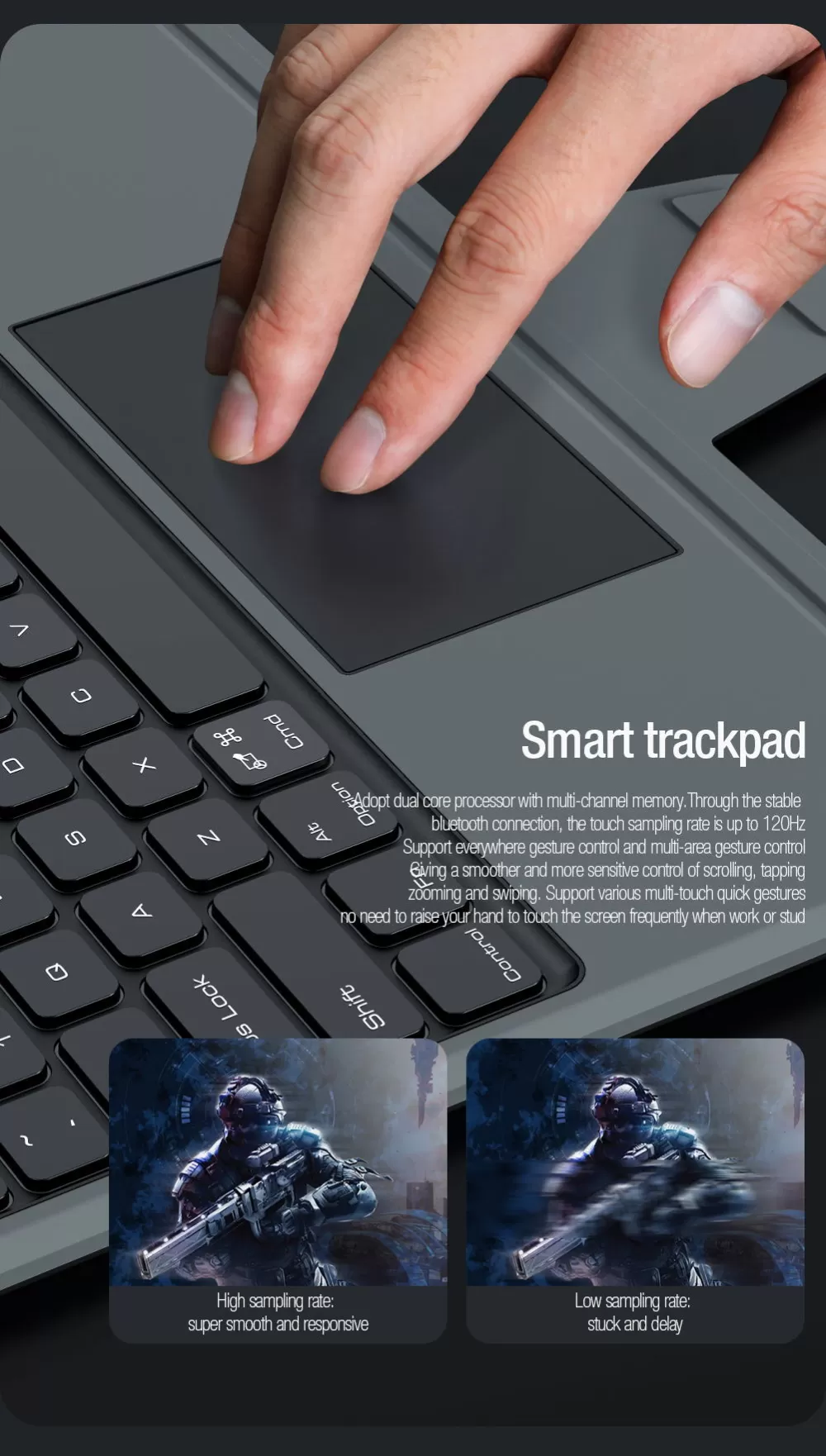 Apple iPad Pro 12.9 (2022) maciņš melns NILLKIN BUMPER COMBO KEYBOARD (BACKLIT VERSION)