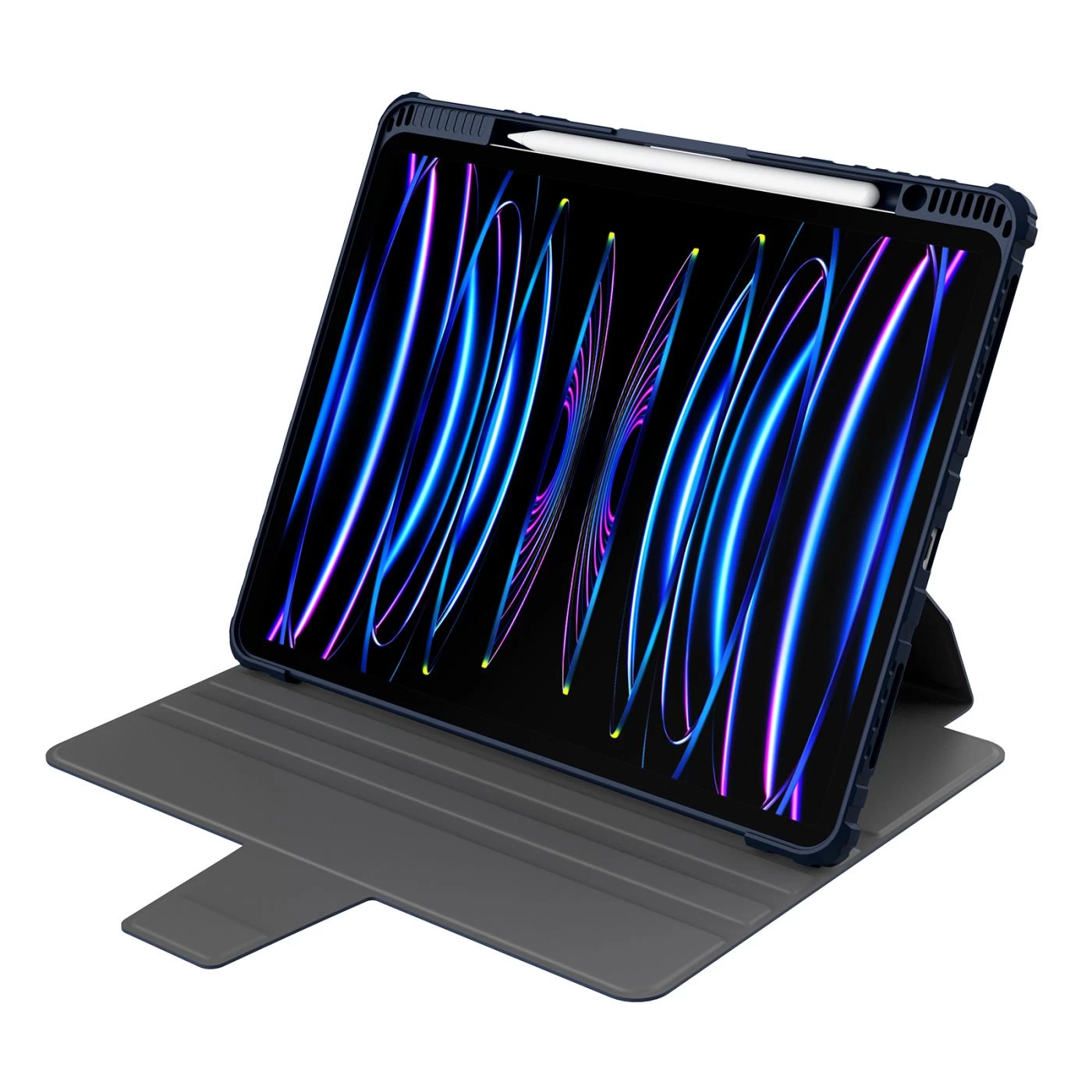 Apple iPad Pro 12.9 (2022) maciņš zils NILLKIN Bumper SnapSafe