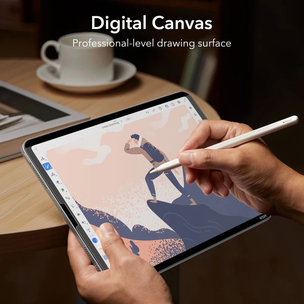 Apple iPad Pro 11 (2022) защитное стекло для планшета  ESR PAPER FEEL MAGNETIC