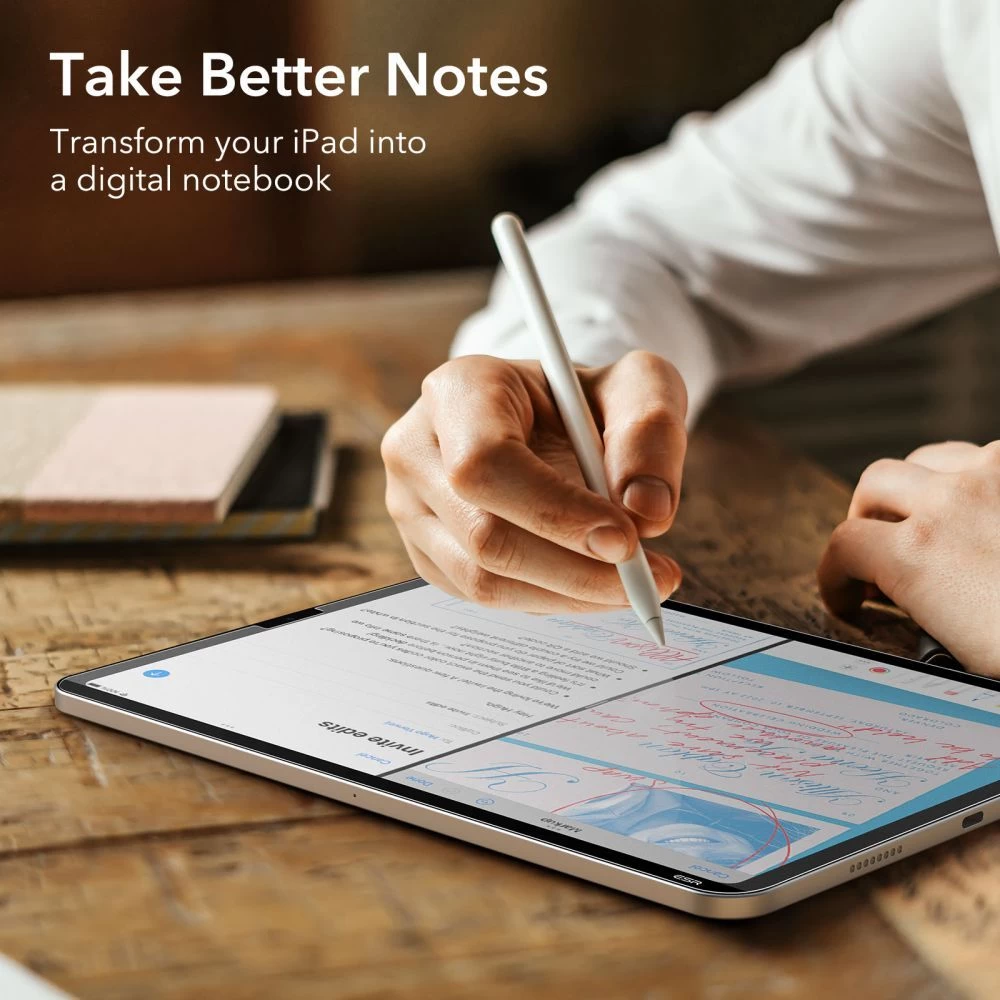 Apple iPad Pro 11 (2022) защитное стекло для планшета  ESR PAPER FEEL MAGNETIC