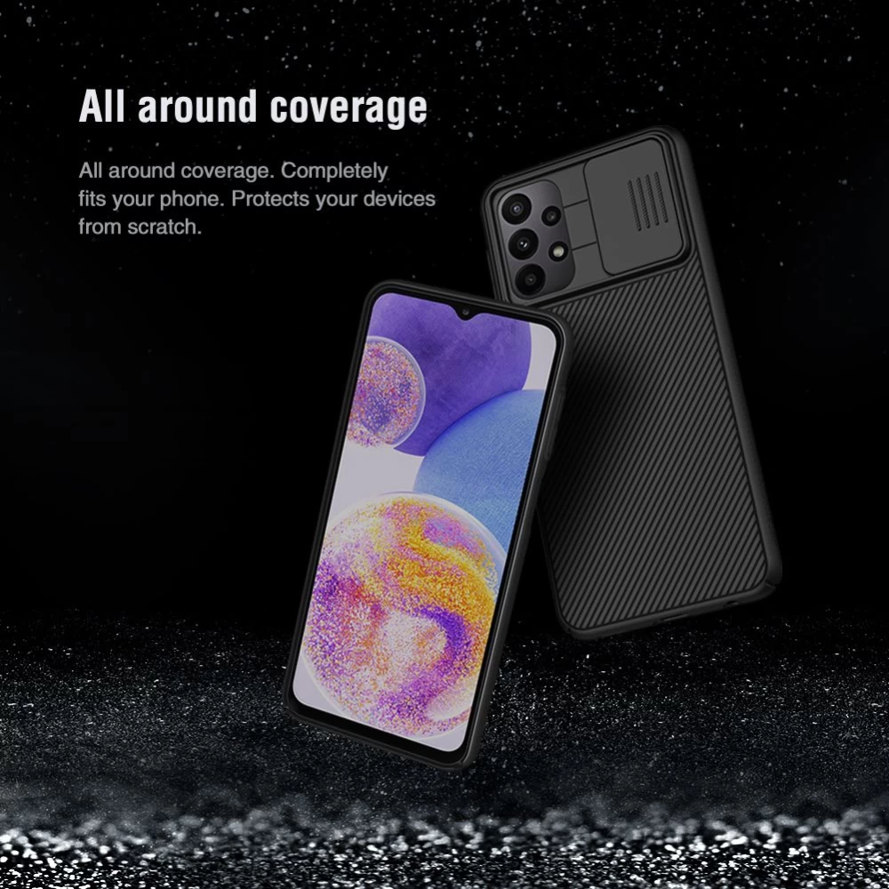 Samsung Galaxy A23 5G vāciņš melns Nillkin CamShield