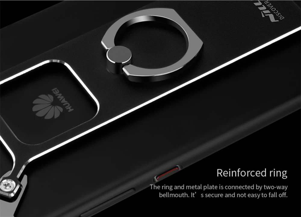 Huawei P10 Plus dėklas auksinis Barde Metal  with Ring