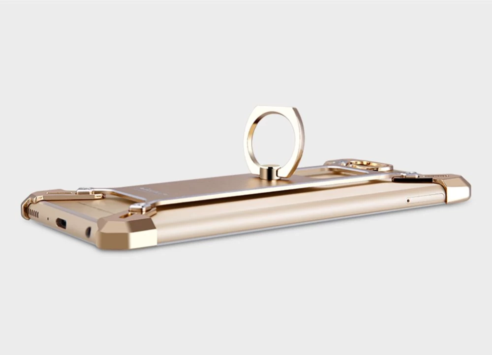 Huawei P10 Plus dėklas auksinis Barde Metal  with Ring